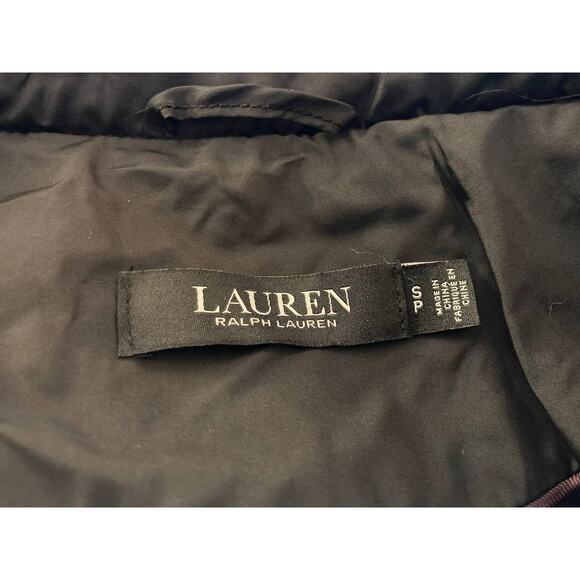 Ralph Lauren Snap Front Quilted Jacket Sz SP / Small Petite Black NWT - Picture 6 of 8